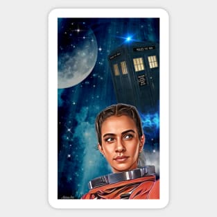 13th doctor/ yaz orange space suite Sticker